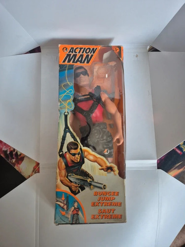 Rare action man figure - action, bungee